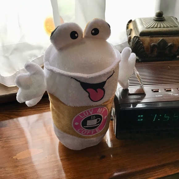 Funny Claw Machine GOFFA Plush Coffee Cup Luv My Coffee Plush Toy - Picture 6 of 8